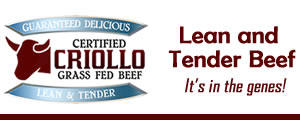 Criollo Grass Fed Beef