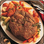 DELICIOUS CRIOLLO GRASS FED BEEF AUTUMN POT ROAST WITH ROOT VEGETABLES 