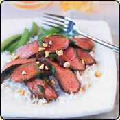This Grass Fed Criollo Beef is delicious! BEEF STEAK WITH CURRIED ONION-PLUM SAUCE