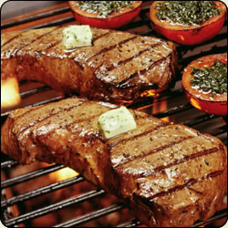 Criollo New York Strip; Large side of the T-Bone, a mouth-watering filet! 