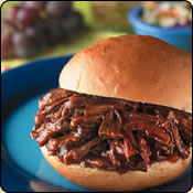 This Grass Fed Criollo Beef is delicious! TANGY BBQ BEEF SANDWICHES