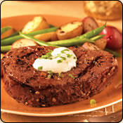 DELICIOUS CRIOLLO GRASS FED BEEF TENDERLOIN FILET WITH HORSERADISH CREAM                     